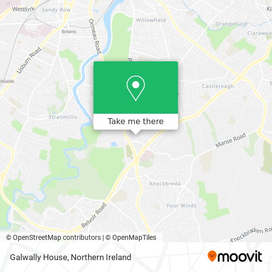 Galwally House map