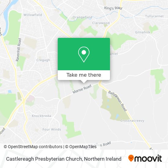Castlereagh Presbyterian Church map