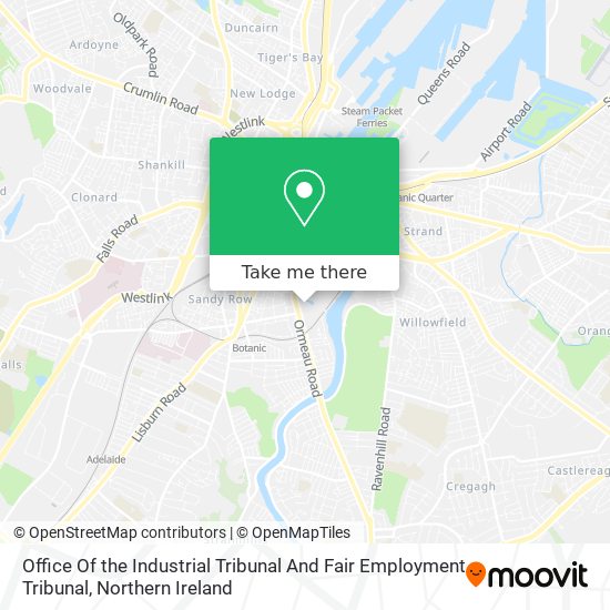 Office Of the Industrial Tribunal And Fair Employment Tribunal map