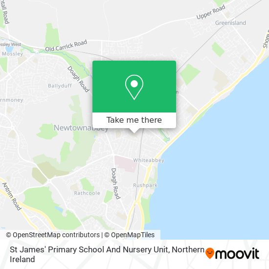 St James' Primary School And Nursery Unit map