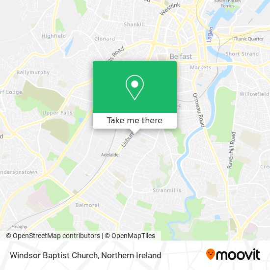 Windsor Baptist Church map