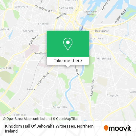 Kingdom Hall Of Jehovah's Witnesses map