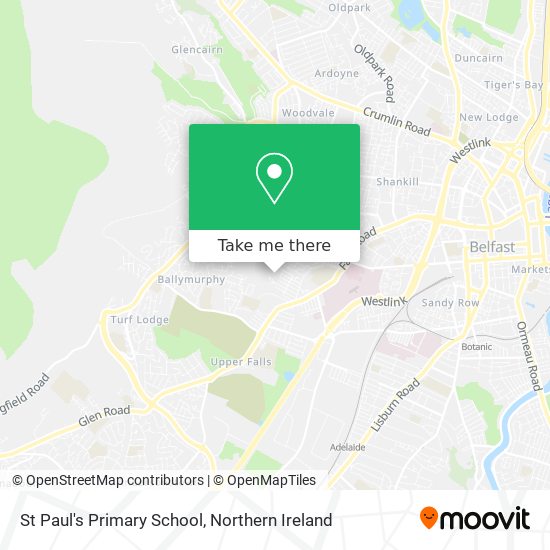St Paul's Primary School map