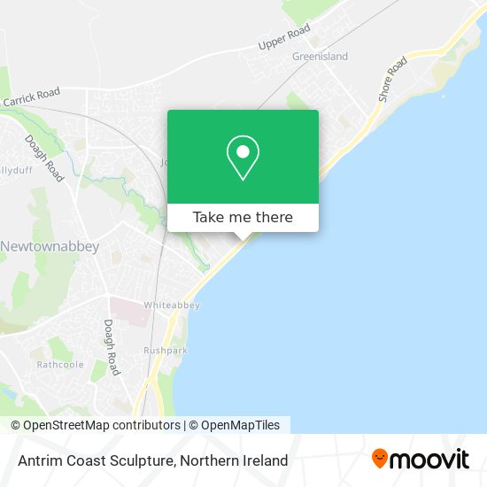 Antrim Coast Sculpture map