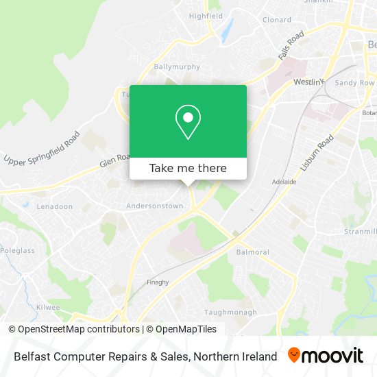 Belfast Computer Repairs & Sales map