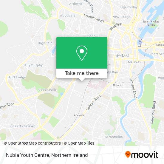 Nubia Youth Centre map