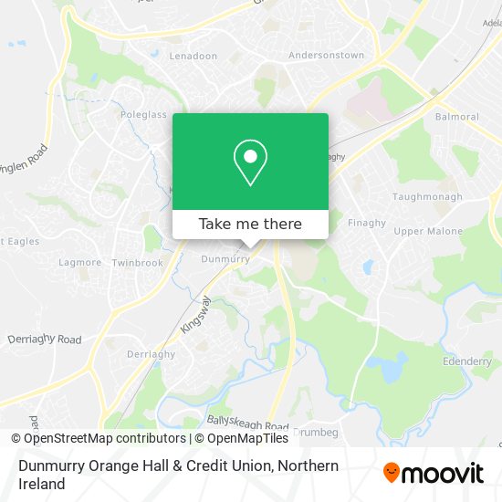 Dunmurry Orange Hall & Credit Union map