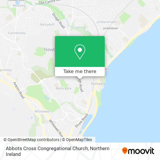 Abbots Cross Congregational Church map