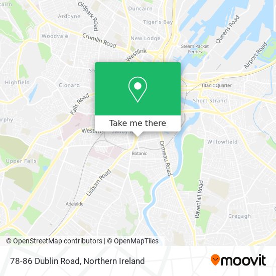 78-86 Dublin Road map