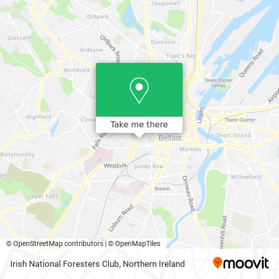 Irish National Foresters Club map