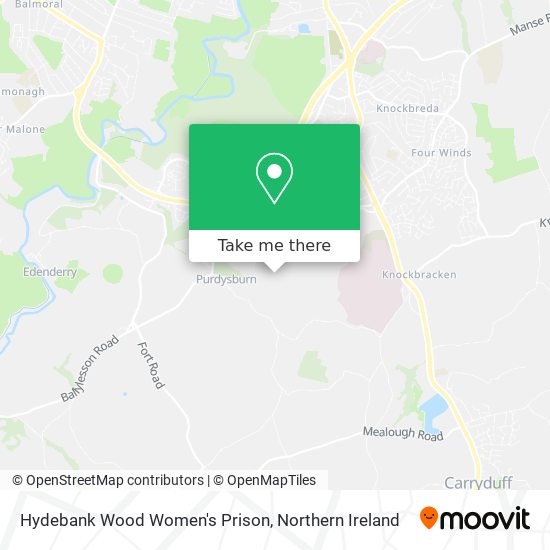 Hydebank Wood Women's Prison map