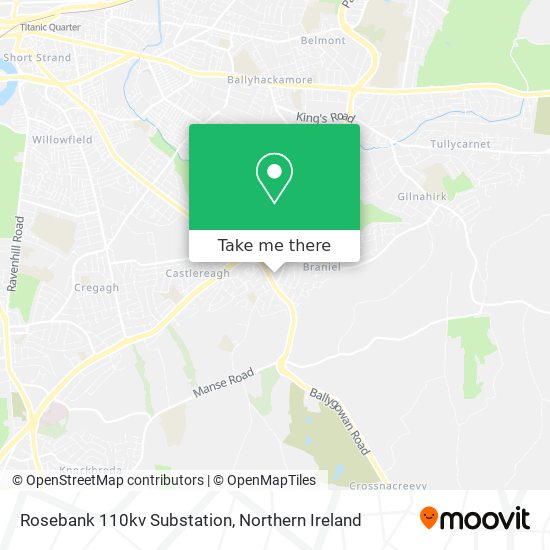 Rosebank 110kv Substation map
