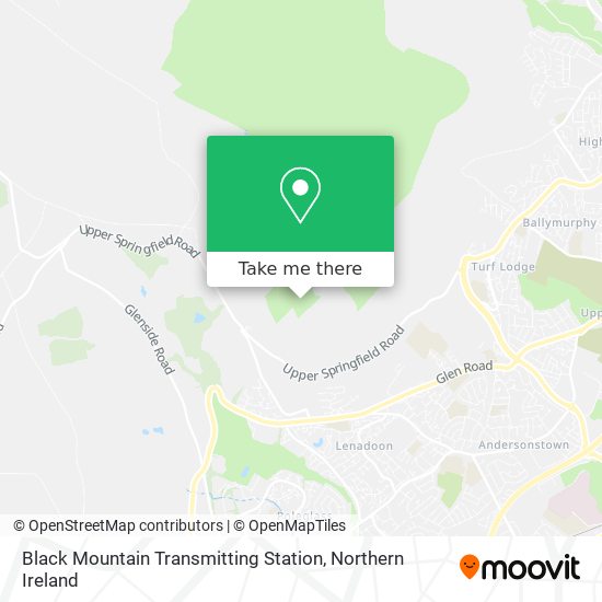 Black Mountain Transmitting Station map