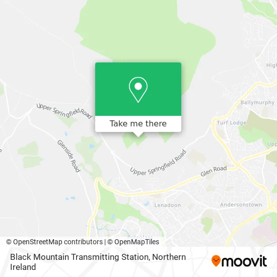 Black Mountain Transmitting Station map