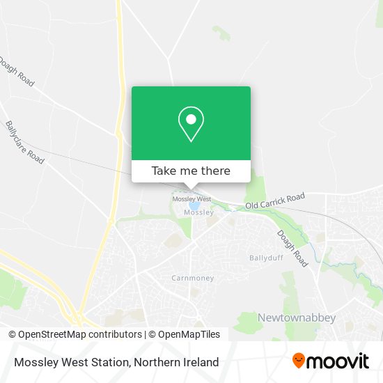 Mossley West Station map