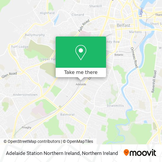 Adelaide Station Northern Ireland map