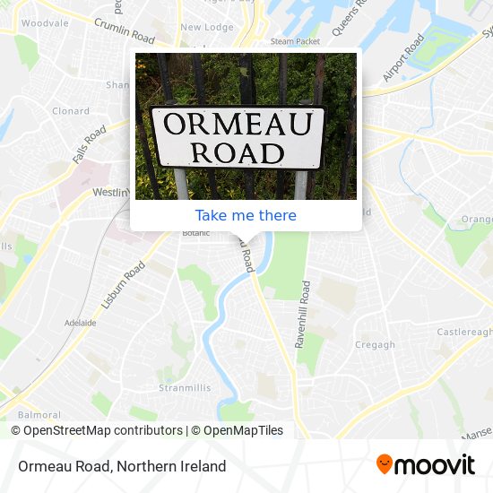 Ormeau Road map