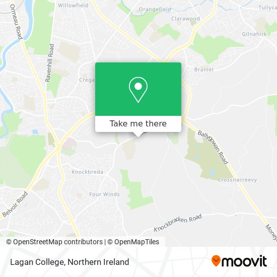 Lagan College map