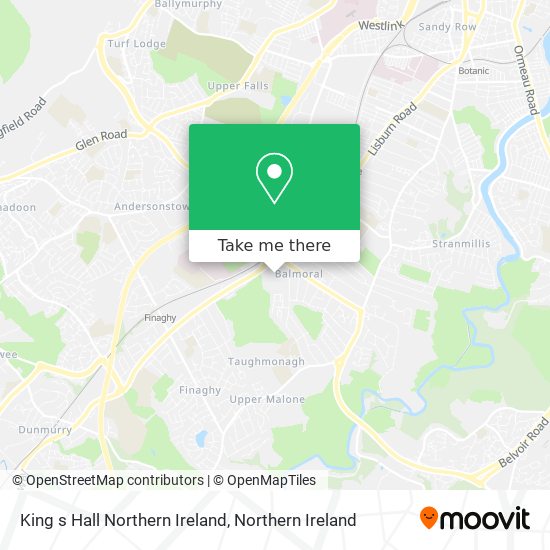 King s Hall Northern Ireland map