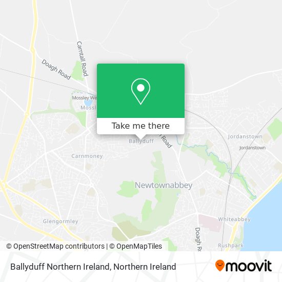 Ballyduff Northern Ireland map