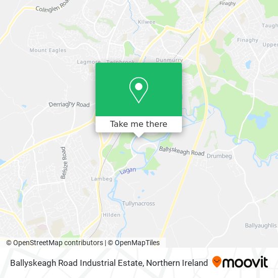 Ballyskeagh Road Industrial Estate map