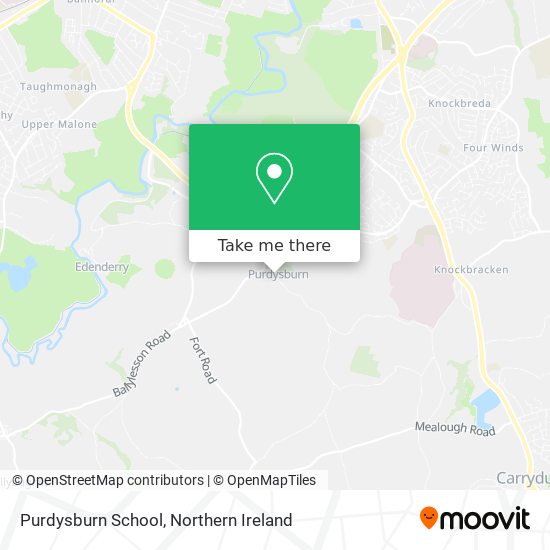 Purdysburn School map