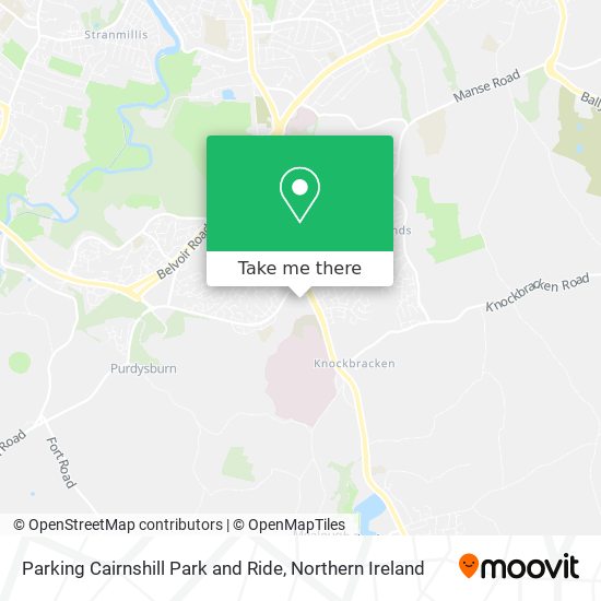 Parking Cairnshill Park and Ride map