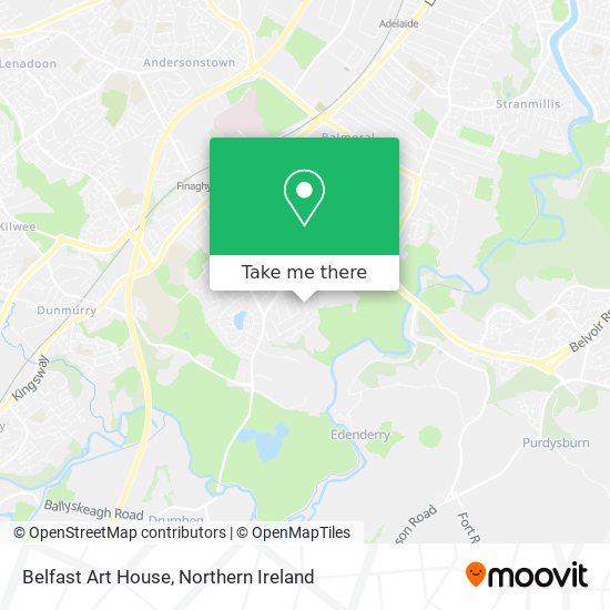 Belfast Art House map