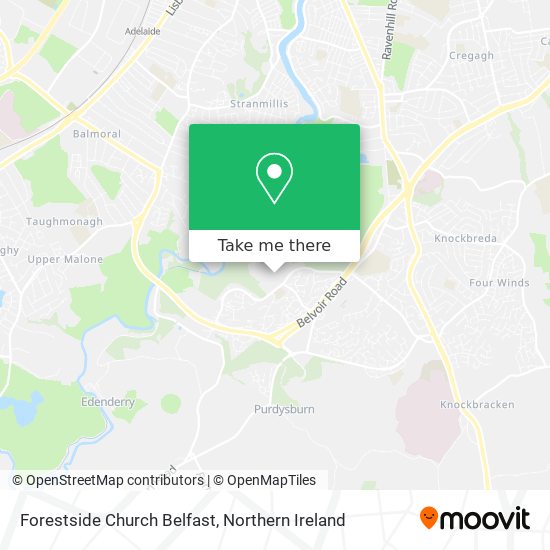 Forestside Church Belfast map
