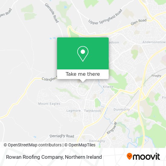 Rowan Roofing Company map