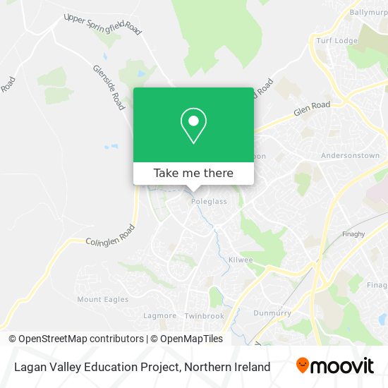 Lagan Valley Education Project map
