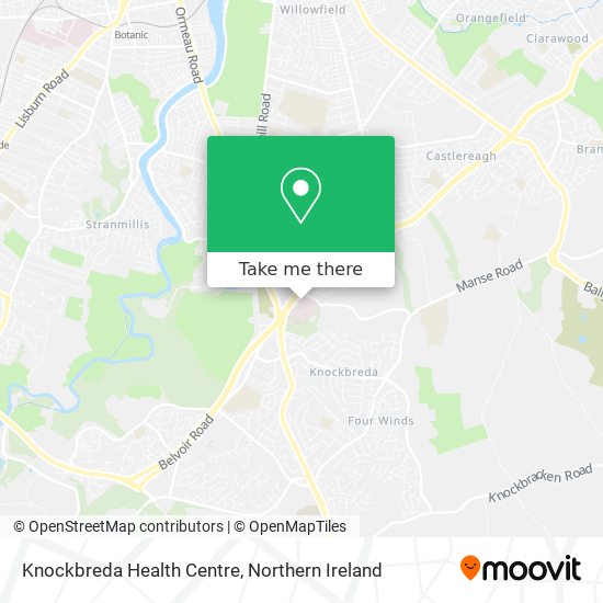 Knockbreda Health Centre map