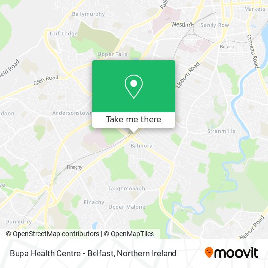 Bupa Health Centre - Belfast map