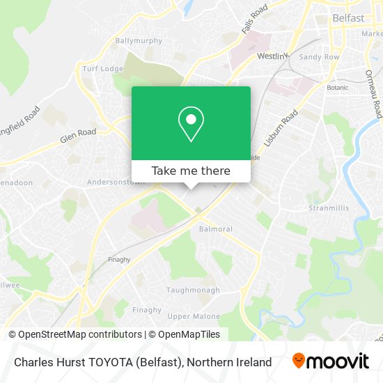 Charles Hurst TOYOTA (Belfast) map
