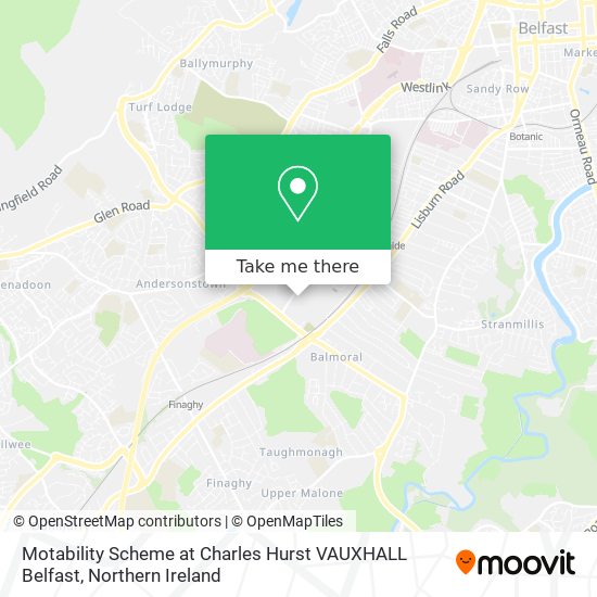 Motability Scheme at Charles Hurst VAUXHALL Belfast map