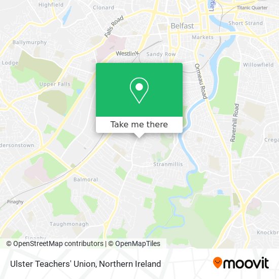 Ulster Teachers' Union map