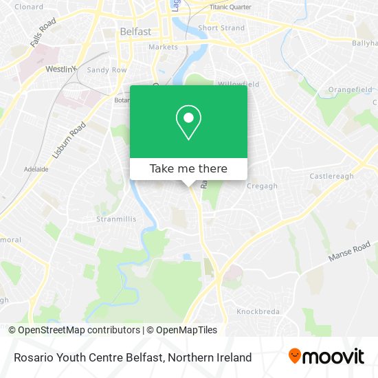 Rosario Youth Centre Belfast map