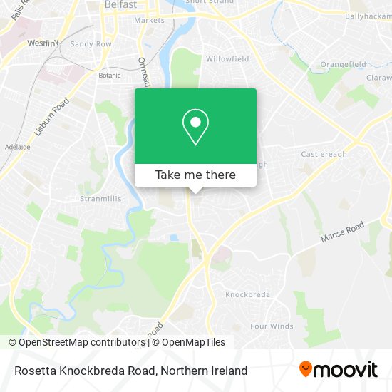 Rosetta Knockbreda Road map