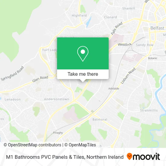 M1 Bathrooms PVC Panels & Tiles map
