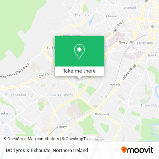 DC Tyres & Exhausts map