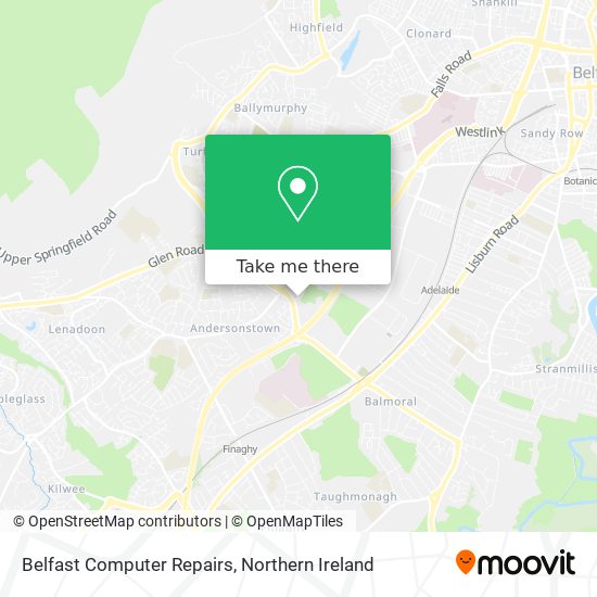 Belfast Computer Repairs map