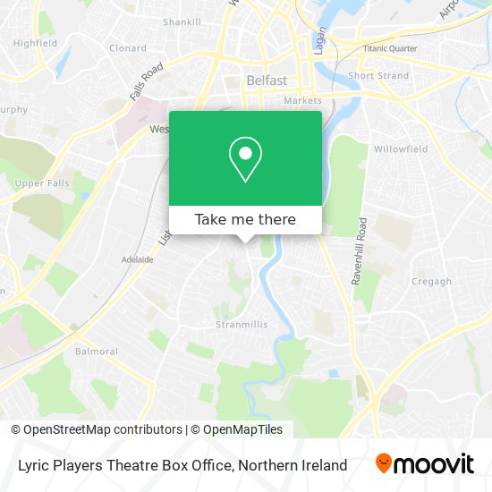 Lyric Players Theatre Box Office map