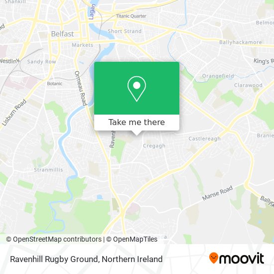 Ravenhill Rugby Ground map