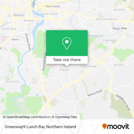 Greenway9 Lunch Bar map