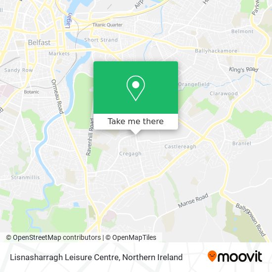 Lisnasharragh Leisure Centre map
