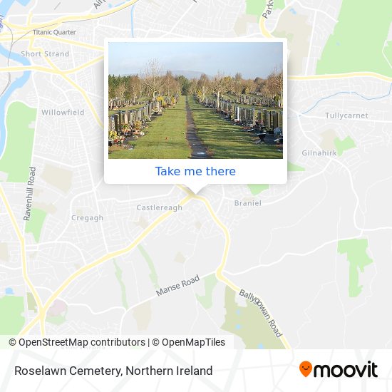 Roselawn Cemetery map