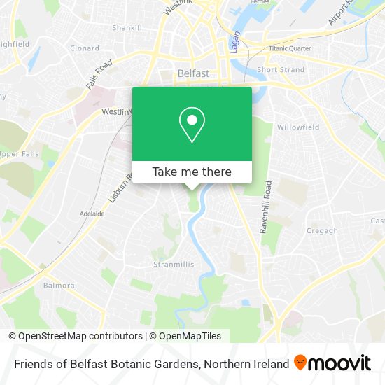Friends of Belfast Botanic Gardens map