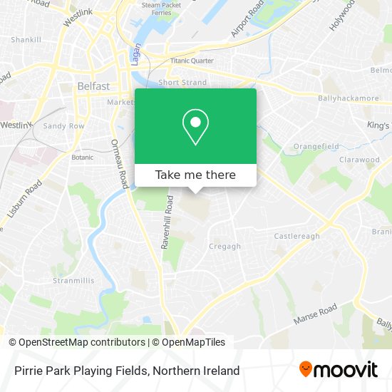 Pirrie Park Playing Fields map