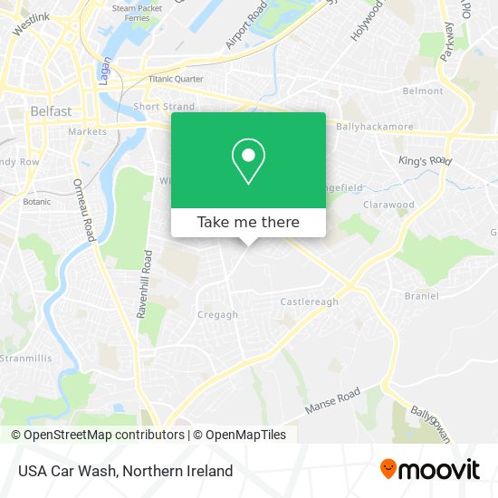 USA Car Wash map