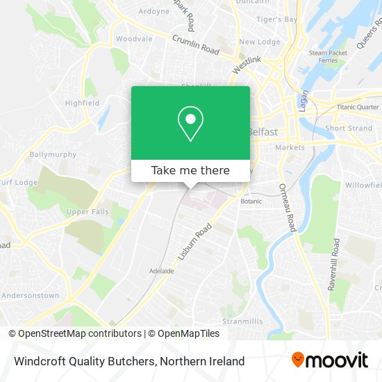 Windcroft Quality Butchers map